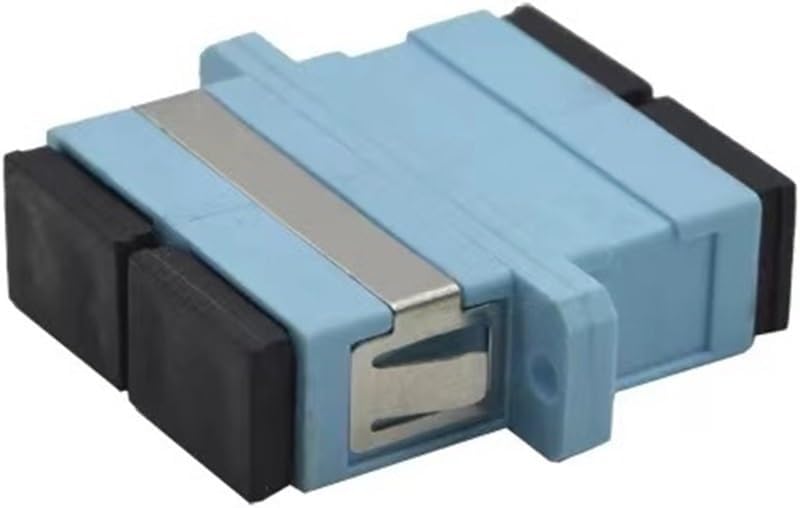 SC OM3 Duplex Adapter 10 Gigabit Fiber Optic Coupler Dual Core SC Flange Fiber Optic Connector Pack of 30