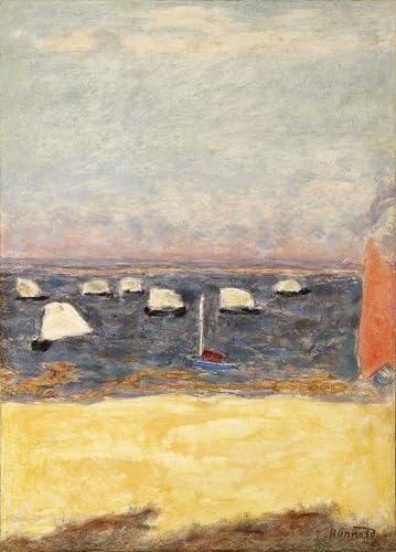 Cuadro Impresionista de Pierre Bonnard Regate di Barche en Lienzo Decorativo 60x90cm