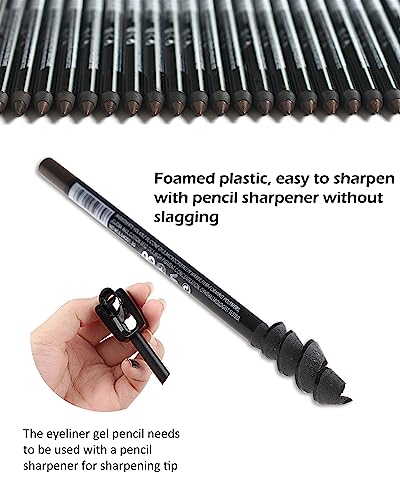 Set de 3 lápices de gel delineador marrón y negro miniatura 5