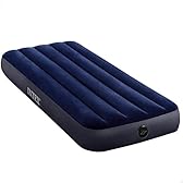 Intex 64756 - Materasso Gonfiabile Dura-Beam Classic Downy Singolo, PVC, Blu, 76x191x25 cm