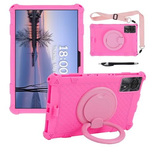�yQYCyu�zFor 2024 UMIDIGI G7 Tab Pro/UMIDIGI G9 Tab��p�ی�P�[�X�J�o�[11�C���` �C�V���R�[���P�[�X�C�i���R������C�y���t�A�y���z���_�[�j�C360°��]�X�^���h�C�l���Ɋ��ȗ����h�~�V���R�����̗p,�ϏՌ���