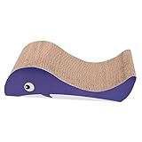 Leefasy ing Pads Corrugated Scratching Couch Large Reversible Scratching Board er Cardboard for Cats Scratching, Whales, 41cmx21cmx11cm