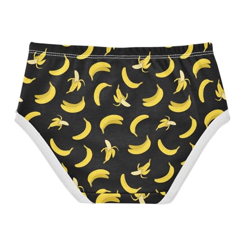 Girls' Underwear Banana Black Cotton Stretch Comfort Toddler Panties2