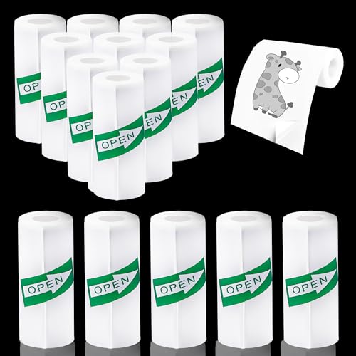 YSDMY 15 Rolls of Paper 57 x 25 mm Self-Adhesive Thermal Paper for Mini Thermal Printers