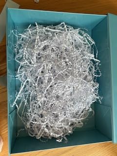 Soft & Thin Cut Crinkle Paper Shred Filler (2 LB) - Baby Blue - View #10