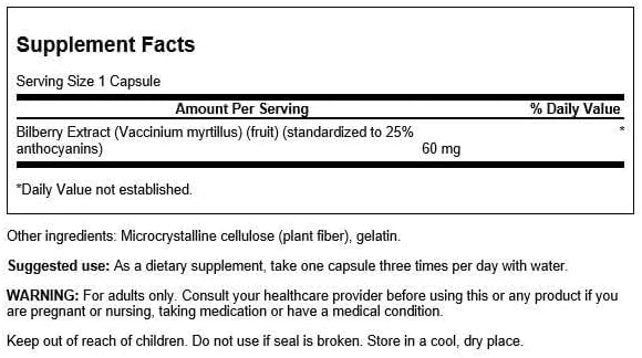Swanson Standardized Bilberry Extract