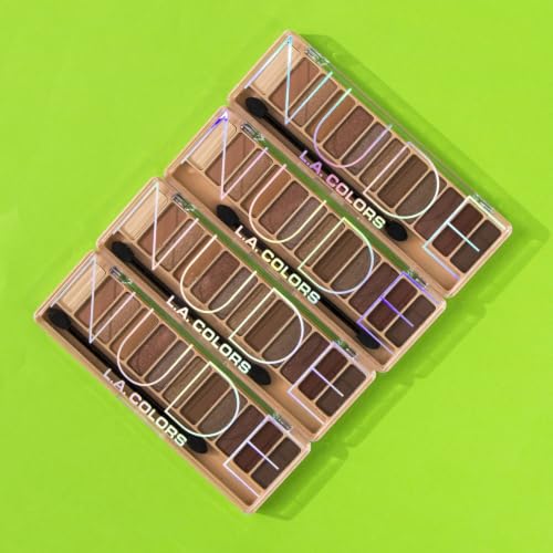 Image of L.A. COLORS Color Vibe 12-Color Eyeshadow Palette, Nude CES787TAG