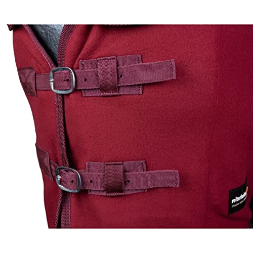 Foto von RL24 - Abschwitzdecke mit Halsteil (abnehmbar) BASICLINE RL24 weinrot 145cm