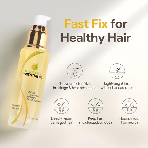 Hair Oil, Hair Serum Adds Shine, Hair Oil For Dry Damaged Hair,Smoothes & Nourishes Frizzy Hair and Skin, 42ml/1.4fl.oz - Image 3
