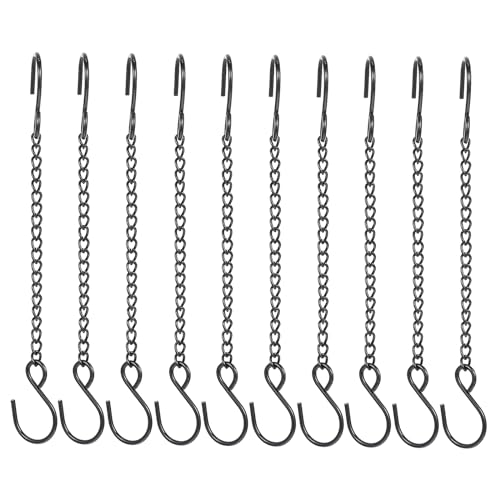 10PCS Adjustable Picture Hanging Wire with Hooks,6.69Inch Hanging Chains with Clip Stainless Steel Wire Rope for Pictures Frame Mirror Lanterns Planter