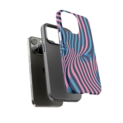 Coque rigide iPhone 14 Pro Max motif ondulé protège des chocs - 3