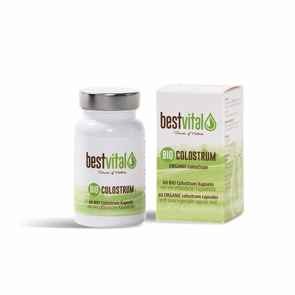 BIO Colostrum Set (60 Kapseln + 125 ml Liquid) - 400 mg Kapseln - 100% reine Erstmilch - deutsches BIO-Siegel - flexible Kombination aus zwei Formen