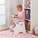 KidKraft 15501 Taburete con dos peldaños de madera, muebles para salas de...