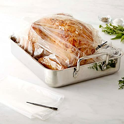 Yoebi Toaster Bags Oven Bag Cheese Storage Bags Clear Toaster Turkey Basting Bag Microwave Cooking Container Pot Roast Bag Clear Storage Bag (50) #TOP1