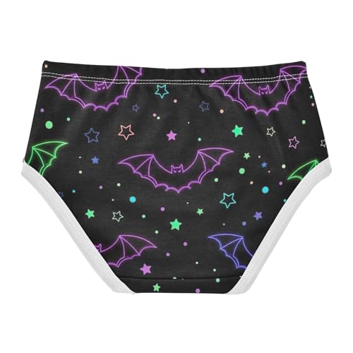 Cotton Girls Underwear Toddler Bats Purple Halloween Black Girl Panties Cute Florals Kids Briefs Undies 2t2