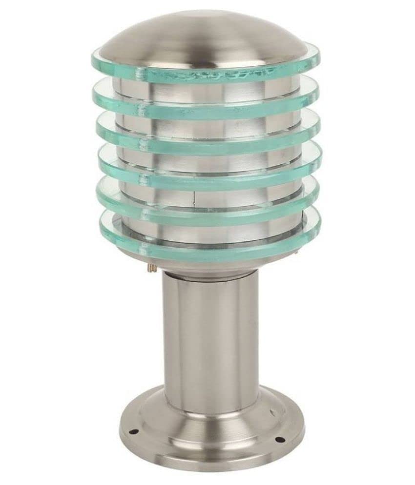 Legeen Light Round Ice Cube Outdoor Lamp Metal and Acrylic Glass Landscape Piller Gate and Garden Light Water Proof and Dust Proof Lamp Pack of-1-image-20
