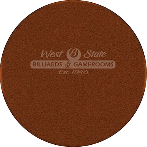 Championship Invitational Pool Table Cloth Replacement Set for 8 FT Pool Tables Billiard Table Felt Bathed in Teflon with Horsehair Brush -Spots - Chalk - 6 pre-Cut Rail Pieces (Brick)