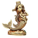 sculpture petite sirene honfleur Polyvalence décorative raffinée : Compacte et discrète, cette sculpture de sirène convient à différents espaces comme bureau, un aquarium ou table d’entrée, apportant une touche sophistiquée tout en restant subtile dans l’environnement