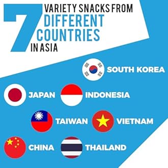 Dagaon Asian Snack Box 34 Count – Assortment of Snacks Including Ramen, Chips, Biscuits, Cookies, Pies, Candies and Much More from Korea, Japan, China, Indonesia, Taiwan, Vietnam, Etc.