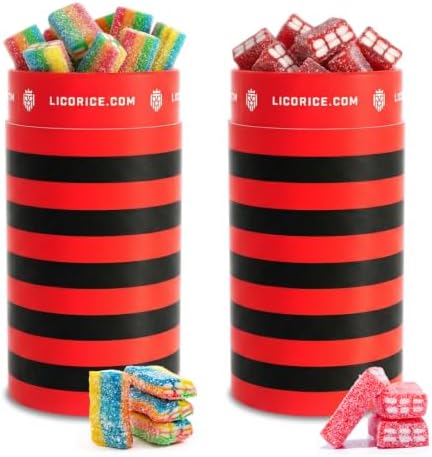 - Licorice.com Gourmet Candy | Sour Licorice | Rainbow & Strawberry Flavor