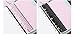 VEEPPO Refillable Plastic Ruler for A5/A6/A7 6Holes Set of 2(1 Black and 1 Transparent) Page Marker Rangefinder Measuring (20CM for A5)