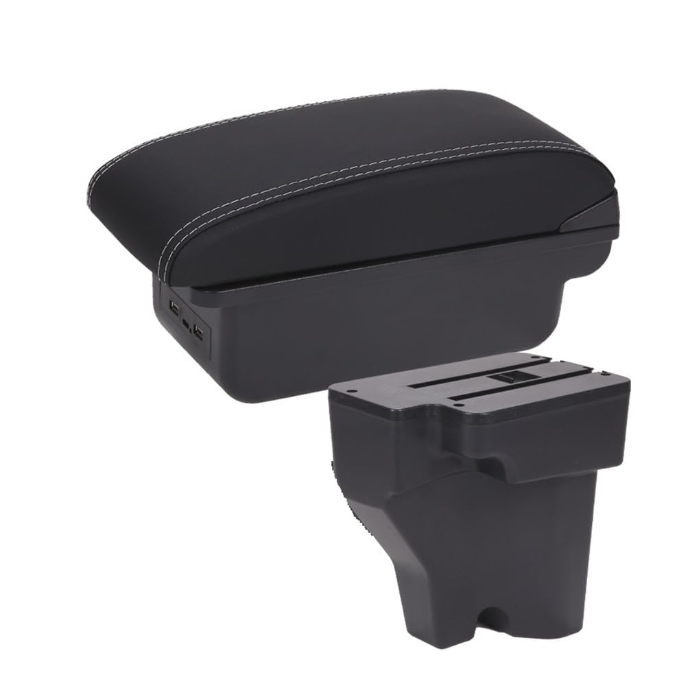 Yulegudi B3 Black White 3Usb Car Armrests For Hyundai For Venue For I20