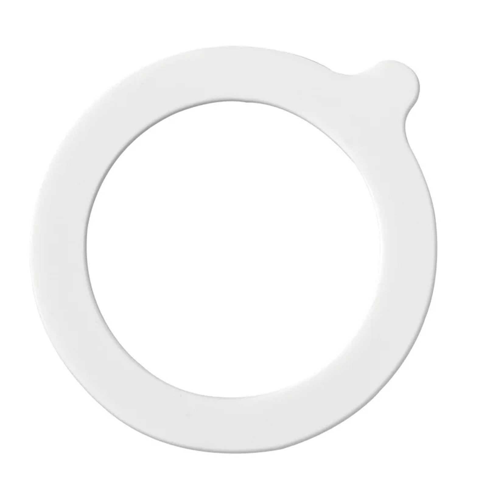 20 Stück Silikon-Glasdichtungen als Ersatz for Gläser | Luftdichte Gummi-O-Ringe, auslaufsichere Dichtung for Standard- und Weithals-Einmachgläser(WHITE)