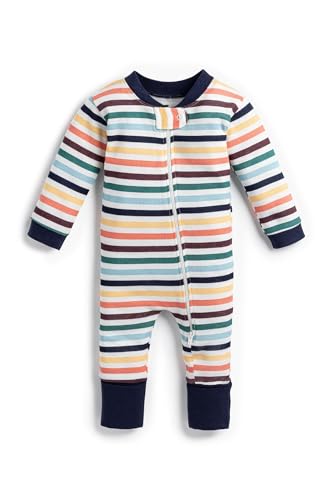 Image of MONICA + ANDY One Piece Baby Pajamas, 100% Organic Baby Clothes for Girls and Boys, Sizes For Newborn and Infant