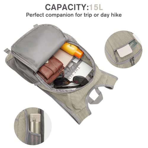 Image of G4Free 10L /15L Hiking Backpack Lightweight Packable Hiking Daypack Small Travel Outdoor Foldable Shoulder Bag