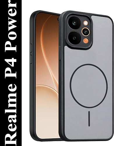 Image of AeoFit Ultra Slim-Fit Back Cover for Realme P4 Power 5G |Hard PC Case Cover| Ultra-Thin & Light Weight Case Cover for Realme P4 Power 5G (Black)