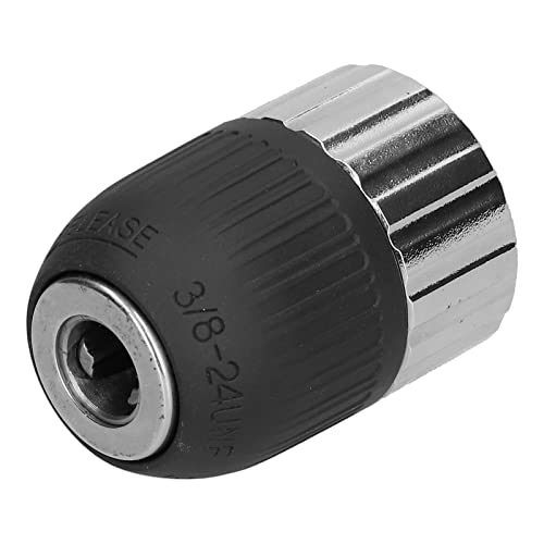 Vvikizy Easy‑Cutting Steel Small Hole Threaded Hand‑Tight Connector 2‑13mm 3/8‑24UNF Drill Chuck for AC and DC Electric Drills