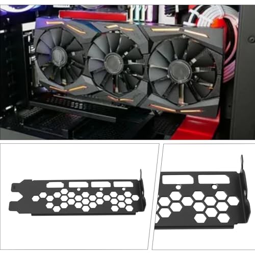 SG Store 1pc I/O IO Shield Backplate GPU Bracket Graphics Card External Bracket Compatible with EVGA RTX 3060ti 3070 3080 3090 FTW3 XC3 Black Zinc - Thumbnail 4