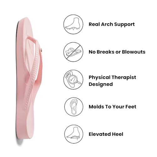 Image of Archies Arch Support Flip Flops for Men & Women - Orthotic Sandals for Plantar Fasciitis Relief - Lightweight, Cushioning, Shock-Absorbing Thong Sandals for Walking, Foot Pain & All-Day Comfort