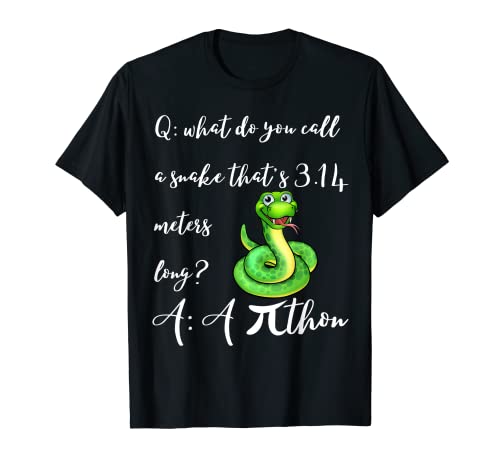 Pi Day 3.14 Símbolo, Pithon, un divertido día pi 2023 Camiseta