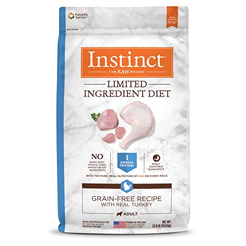 Instinct Limited Ingredient Diet, Natural Dry Dog Food, Grain Free Recipe - Real Turkey, 22 lb. Bag