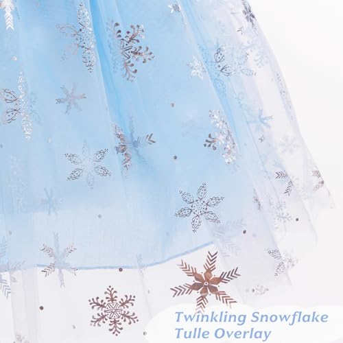 Princess Dress for Toddler Girls Sleeveless Ruffle Sleeve Tulle Dresses Casual Summer Outfit for Girl 3-6 Years4