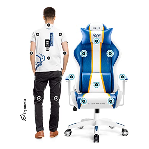 Diablo-X-One-20-Silla-Gaming-Gamer-Oficina-Sillon-de-Ordenador-Reposabrazos-Ajustables-CuelloCojin-Lumbar-Diseno-Ergonomico-Aqua-Blue-Normal