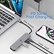 USB C Hub Type C Adapter 6 in 1 Multiport Adapter 100W PD HDMI 4K Port&2 USB 3.0 Ports&USB 2.0 Port& SD/TF Kartenleser, Kompatibel für iPhone16/15,MacBook Pro/Macbook Air,iPad Pro,& mehr Type-C Geräte