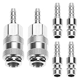 QWORK® Lot de 6 raccords rapides pour air comprimé SH20+PH20, embouts mâles et femelles 8 ...