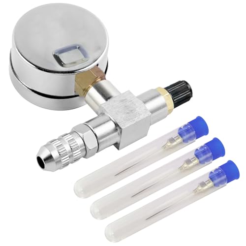 LTIENBST 0-700PSI Schock-Stickstoffnadel-Füllwerkzeug Stickstoffnadel-Kit mit Nadelkopf Compatible with Kawasaki,Yamaha,Raptor Truck Shocks,Ducati