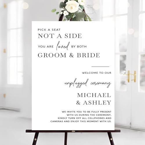 Customized We Are Married Sign For Outdoor, Pick A Seat