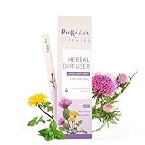 PUFFIAIR Upgraded Herbal Diffuser Pen for Liver Detox with Extracts of Milk Thistle, Dandelion, Chrysanthemum, and Mint - 600 Uses