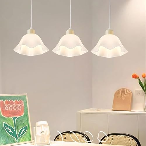 Plafonnier à fleurs moderne au design épuré blanc 1 lampe - 6