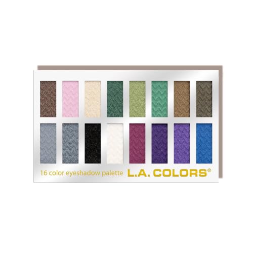 Image of L.A. Colors 16 Color Eyeshadow Palette, Smoking, 27g