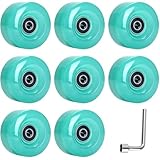 Les roues de patin sont faites de matériaux en polyuréthane, conçues pour fournir une bonne adhérence et une bonne vitesse dans toutes les conditions de dureté, et avoir une excellente durabilité