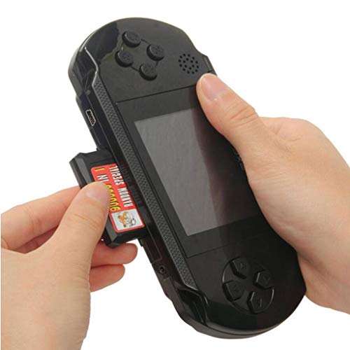 Livoty Playstation Kids Handheld Game Console Portable Gaming System 16 Bit Classic Game Console LCD Game Player (Black)