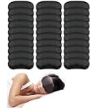 Eye Mask Sleep Masks Sleeping Mask Blindfold Eye Cover Team Building Games Party with Nose Pad and Adjustable Strap for Women Men Kids 4 Layers Black (30 Pack)