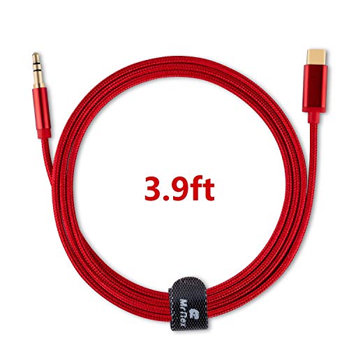 Mr Rex USB C to 3.5mm Aux Cable, Nylon Braided Type-C Car Headphones