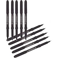Q-Connect 0.4mm Fineliner Pen - Black, Pack of 10