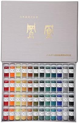 Amazon | ナカガワ胡粉 日本画用絵具 鳳凰 岩絵具 飛鳥 48色セット 